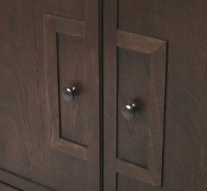 HomeRoots Imperial Coffee Console Cabinet – Modern Minimalist Design with Rich Dark Finish & Ample Storage Space 389747