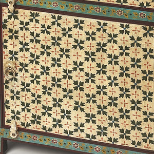 Homeroots 21" Brown And Green And Ivory Standard Accent Cabinet With One Drawer  Manufactured Wood 389763