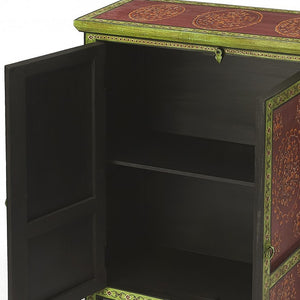 Homeroots Disha Hand Painted Chest  Wood 389772