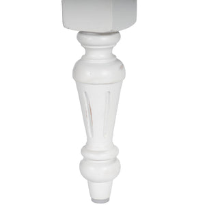 Homeroots 32" White Solid Wood Four Drawer Gentlemans Chest  Solid Wood 389777