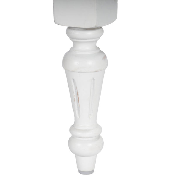 Homeroots 32" White Solid Wood Four Drawer Gentlemans Chest  Solid Wood 389777