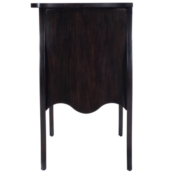 Homeroots 34" Brown Solid Wood Two Drawer Chest  Solid Wood 389779