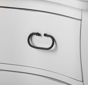 Homeroots 34" White Solid Wood Two Drawer Chest  Solid Wood 389780