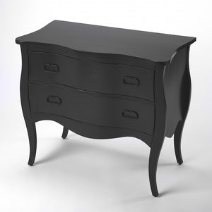 Homeroots Black 2 Drawer Chest   389781