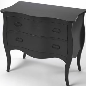 Homeroots Black 2 Drawer Chest   389781