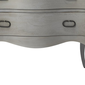 Homeroots 34" Gray Solid Wood Two Drawer Chest  Solid Wood 389783