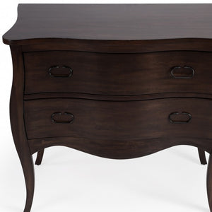 Homeroots 34" Brown Solid Wood Two Drawer Dresser  Solid Wood 389784