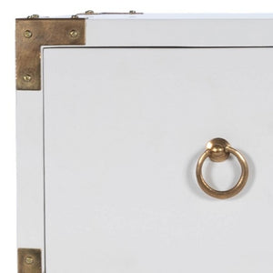 Homeroots 28" White Solid Wood Three Drawer Dresser  Solid Wood 389785