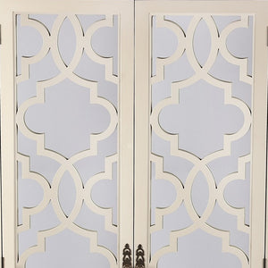 Homeroots Morjanna White Tall Cabinet  Wood 389796