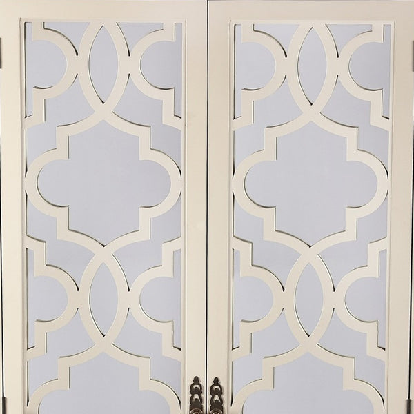 Homeroots Morjanna White Tall Cabinet  Wood 389796