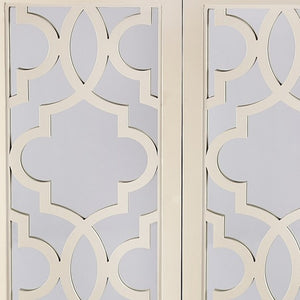 Homeroots Morjanna White Tall Cabinet  Wood 389796