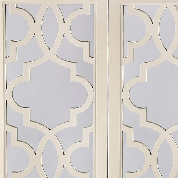 Homeroots Morjanna White Tall Cabinet  Wood 389796