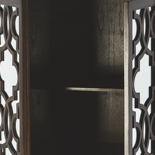 Homeroots Morjanna White Tall Cabinet  Wood 389796