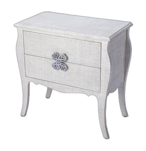 Homeroots 30" Off White Standard Accent Chest With Two Drawers  Manufactured Wood 389799