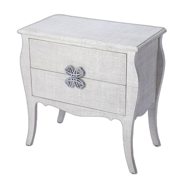Homeroots 30" Off White Standard Accent Chest With Two Drawers  Manufactured Wood 389799