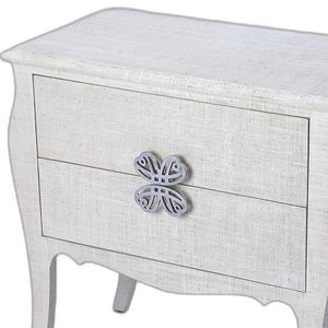 Homeroots 30" Off White Standard Accent Chest With Two Drawers  Manufactured Wood 389799