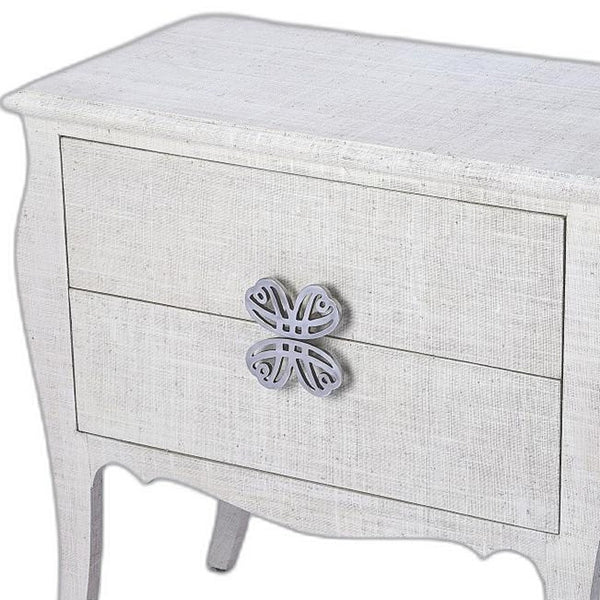 Homeroots 30" Off White Standard Accent Chest With Two Drawers  Manufactured Wood 389799