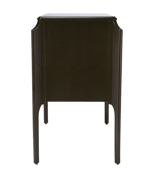 Homeroots Wilshire Chocolate 3 Drawer Chest  Solid Wood 389802