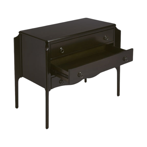 Homeroots Wilshire Chocolate 3 Drawer Chest  Solid Wood 389802