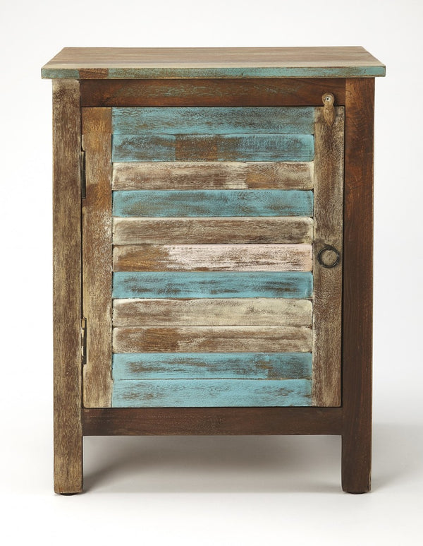 HomeRoots 18" Brown Accent Cabinet - Stylish, Compact Storage Solution for Modern and Classic Interiors! 389807