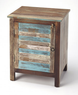HomeRoots 18" Brown Accent Cabinet - Stylish, Compact Storage Solution for Modern and Classic Interiors! 389807