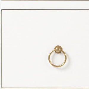 Homeroots 34" White Manufactured Wood Three Drawer Dresser  Manufactured Wood 389816