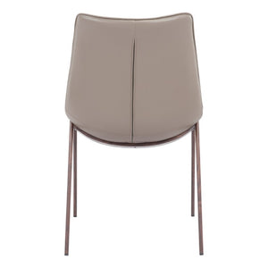 Set of Two Solid Walnut Wood Dining Chairs with Classic Panel Back Design