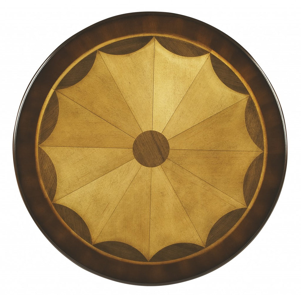 Homeroots 30" Brown Round Coffee Table   389884