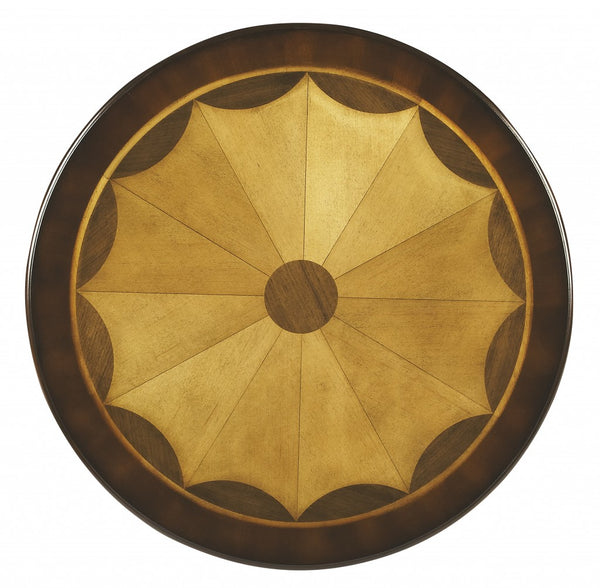 Homeroots 30" Brown Round Coffee Table   389884