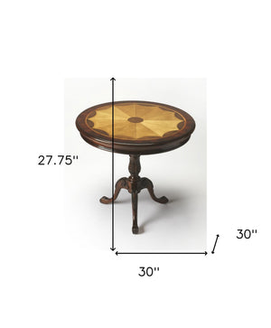 Homeroots 30" Brown Round Coffee Table   389884