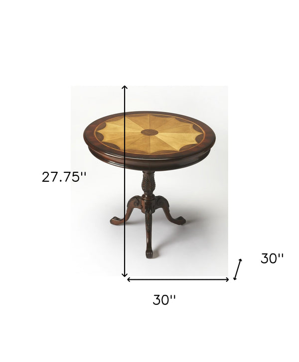 Homeroots 30" Brown Round Coffee Table   389884