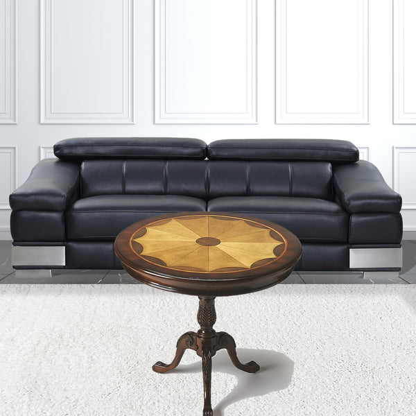 Homeroots 30" Brown Round Coffee Table   389884