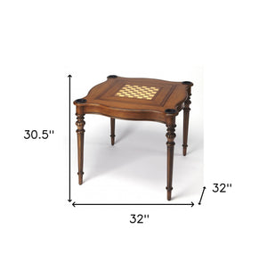 Homeroots Antique Cherry Multi Game Table   389893