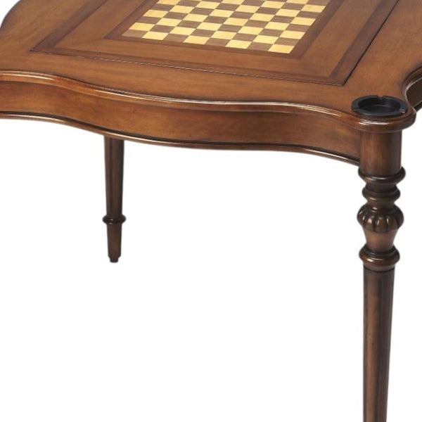 HomeRoots 32" Brown Solid Wood Square Coffee Table - Timeless Design for Living Room, Office & Game Nights 389893