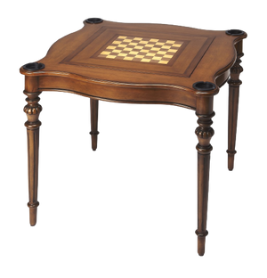 Homeroots Antique Cherry Multi Game Table   389893