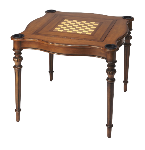 Homeroots Antique Cherry Multi Game Table   389893