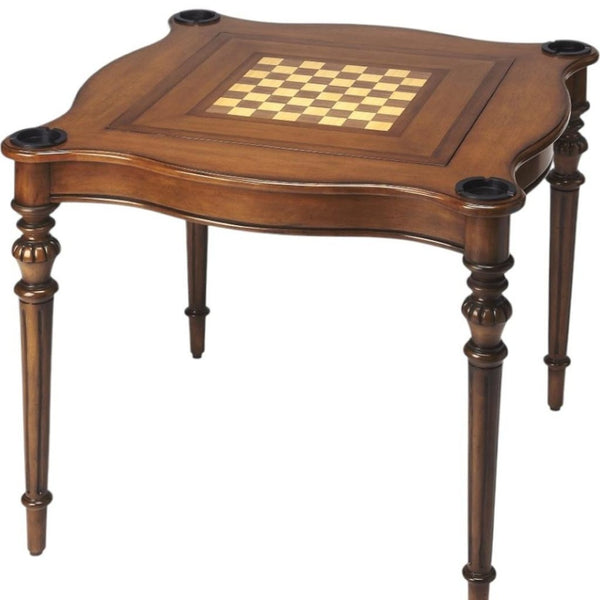 HomeRoots 32" Brown Solid Wood Square Coffee Table - Timeless Design for Living Room, Office & Game Nights 389893