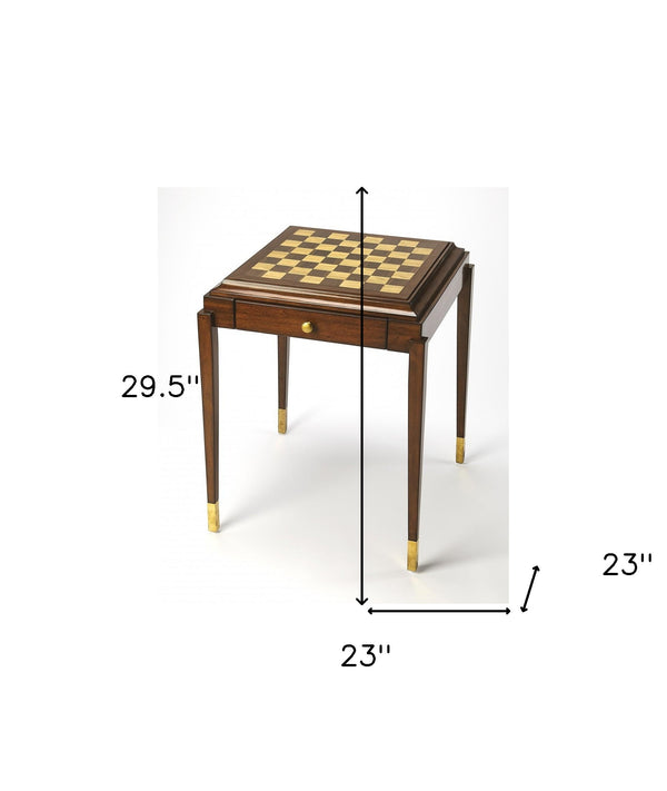 Homeroots Antique Cherry Game Table   389894