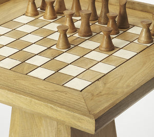 Homeroots Updated Natural Wood Game Table   389895