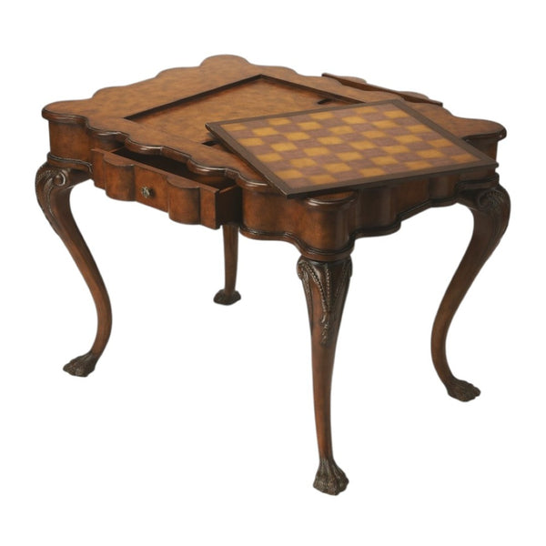 HomeRoots 39" Brown Wood Coffee Table – Classic Design with Hidden Drawer for Living Room & Office Use 389900