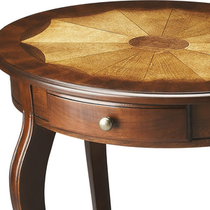 Homeroots Traditional Cherry Oval Accent Table   389902