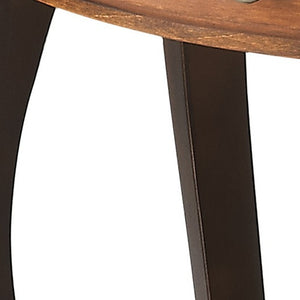 Homeroots Traditional Cherry Oval Accent Table   389902