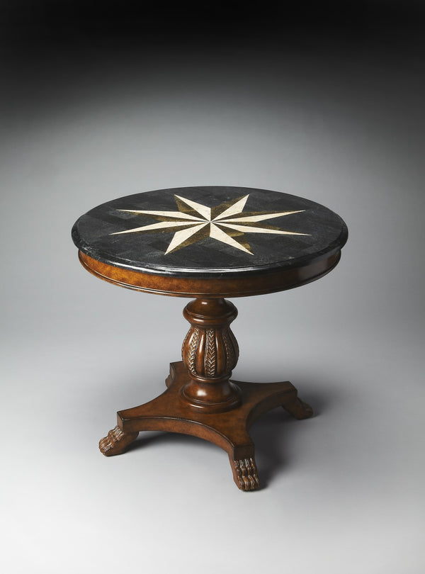 Homeroots Fossil Stone Accent Hall Table   389905