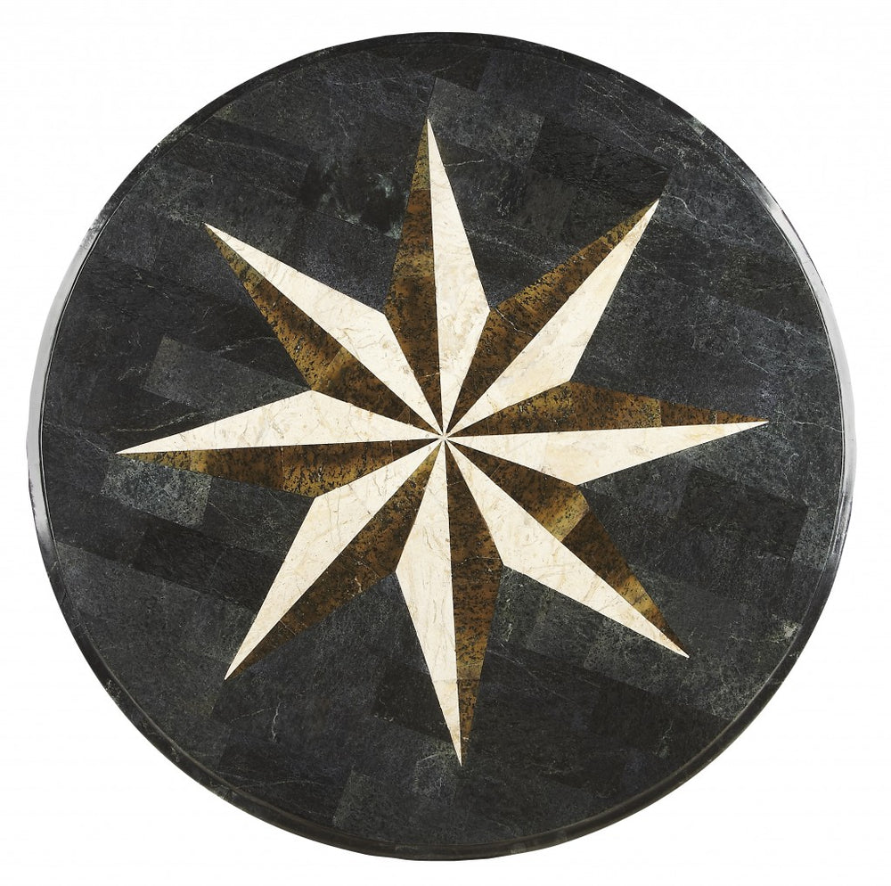 Homeroots Fossil Stone Accent Hall Table   389905