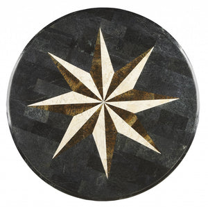 Homeroots Fossil Stone Accent Hall Table   389905