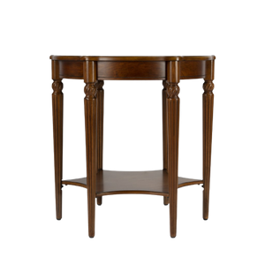 Homeroots Olive Ash Burl Accent Table   389907