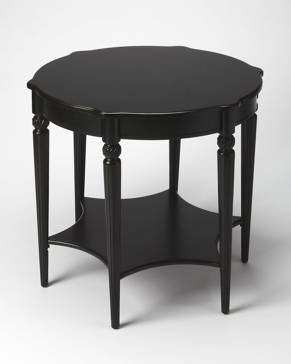 Homeroots Black Licorice Accent Table   389908