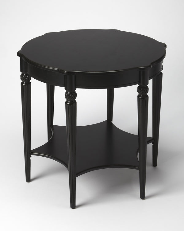 Homeroots Black Licorice Accent Table   389908