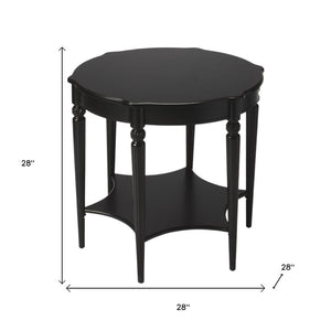 HomeRoots 28" Brown Wood Round Coffee Table with Stylish Shelf – Perfect for Modern & Traditional Spaces! 389908