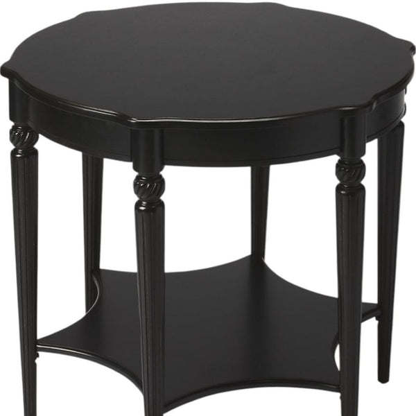 HomeRoots 28" Brown Wood Round Coffee Table with Stylish Shelf – Perfect for Modern & Traditional Spaces! 389908